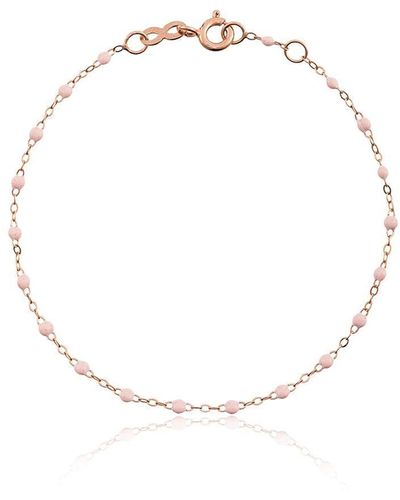 Gigi Clozeau Pink Rg Bead Rose Gold Bracelet - Wit