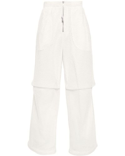 Jil Sander Layered Open-Knit Trousers - White