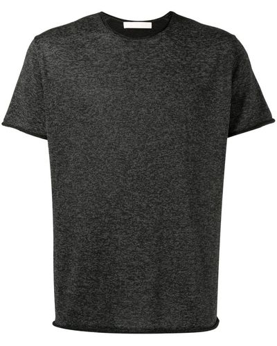 Dion Lee Reflective Marl-knit T-shirt - Black
