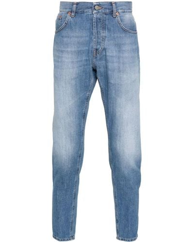 Dondup Dian Low Waist Jeans Met Toelopende Pijpen - Blauw