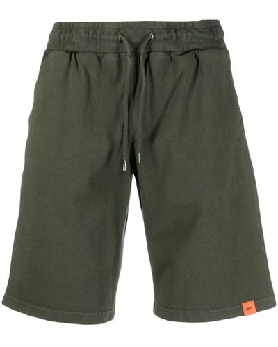 Aspesi Logo-patch Drawstring-waistband Shorts - Green