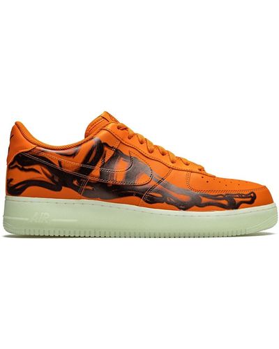 Nike Air Force 1 Low "orange Skeleton" Sneakers