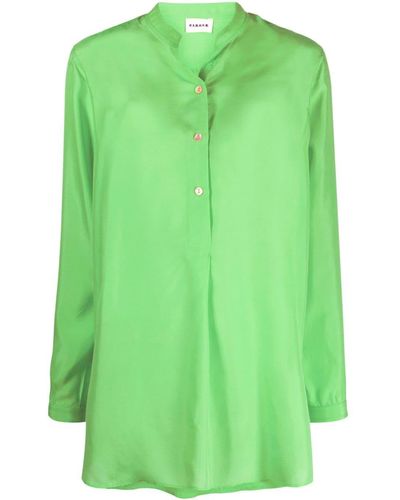 P.A.R.O.S.H. Klassisches Hemd - Grün