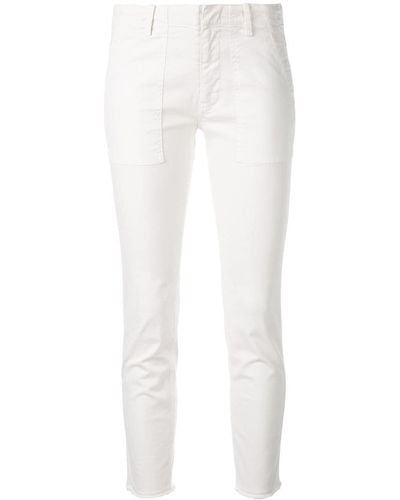 Nili Lotan Cropped Skinny Trousers - White