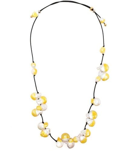 Panconesi Halskette mit Perlen - Mettallic