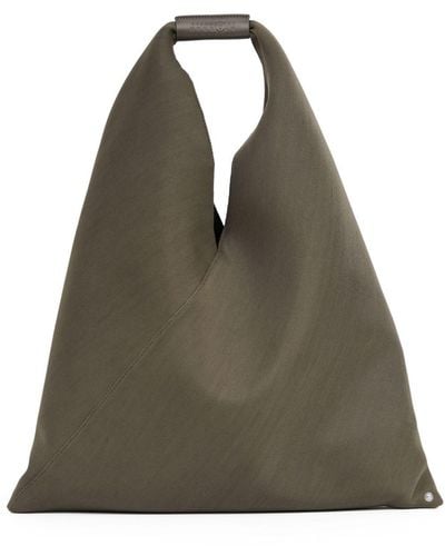 MM6 by Maison Martin Margiela Grey Japanese Canvas Tote Bag - Green