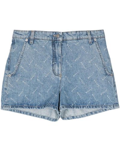 Bally Jeans-Shorts mit Zickzackmuster - Blau