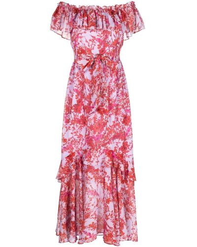 Sachin & Babi Maxi-jurk Met Bloemenprint - Rood