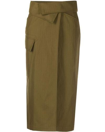 KENZO Wrap waist skirt - Grün