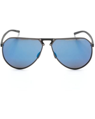 Porsche Design P'8938 Pilot-frame Sunglasses - Blue