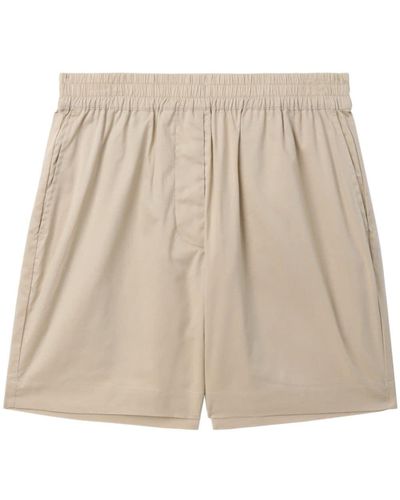 Herskind Elasticated-waist Cotton Shorts - Natural