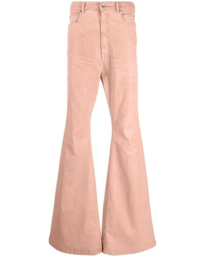 Rick Owens Bolan High-rise Bootcut Jeans - Pink