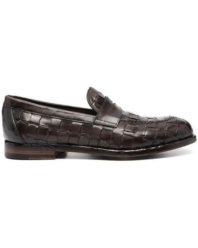 Officine Creative Zapatos oxford estilo slip-on - Negro