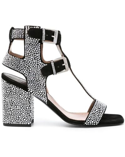 Laurence Dacade Sandra 90mm Crystal-embellished Sandals - Black