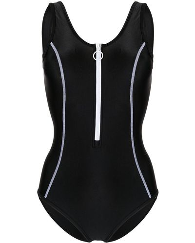 Duskii Tamara Zip-up Swimsuit - Black
