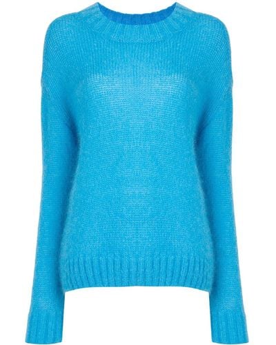 Goen.J Slouchy Ribbed Sweater - Blue