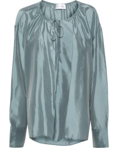 Christian Wijnants Talib Charmeuse Blouse - Blauw