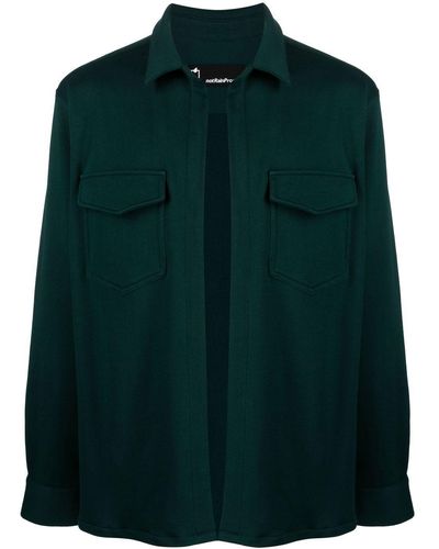 Styland X Notrainproof Cotton Shirt Jacket - Green