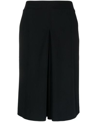 La Petite Robe Di Chiara Boni Jupe mi-longue plissée à coupe trapèze - Noir