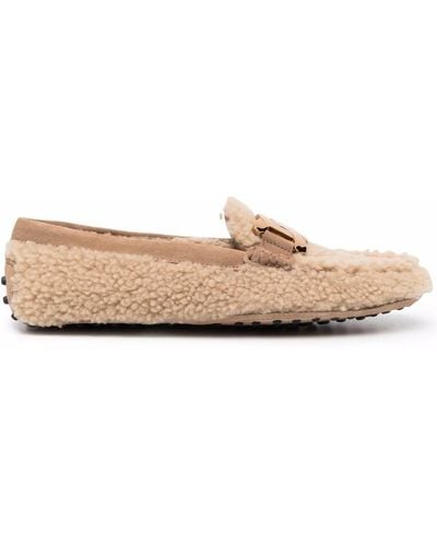 Tod's Loafer aus Shearling - Mehrfarbig