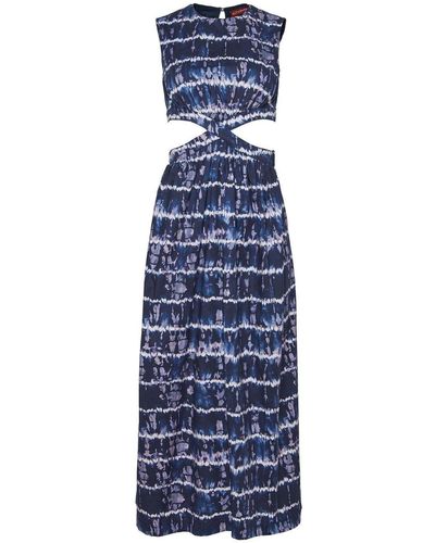 Altuzarra Maxi-jurk Met Tie-dye - Blauw