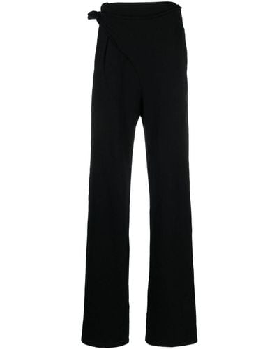 OTTOLINGER Pantalones de chándal con detalle de lazo - Negro