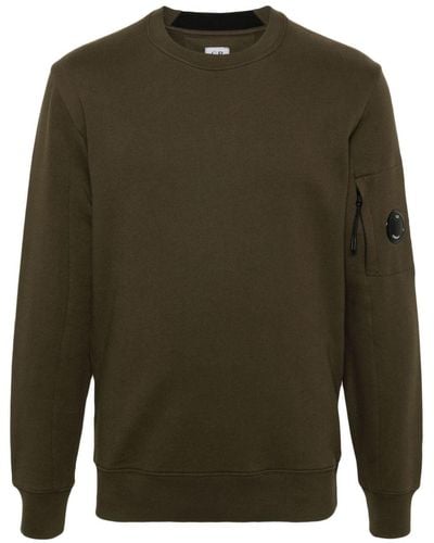 C.P. Company Crew Neck Cotton Sweatshirt - Green