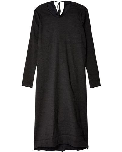 Uma Wang Amaze Cut-out Long-sleeve Dress - Black