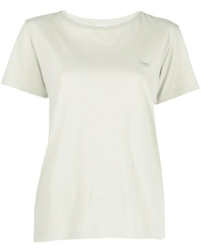 Woolrich T-shirt con stampa - Bianco