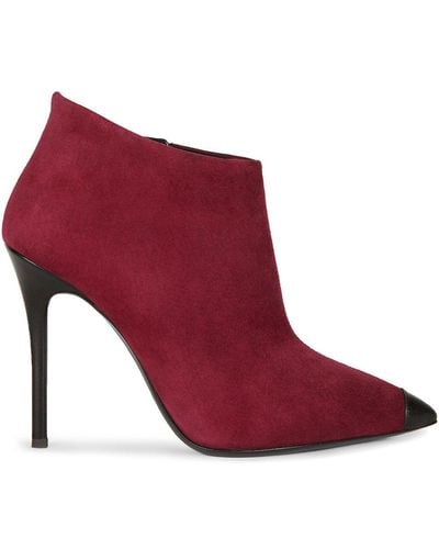 Giuseppe Zanotti Pointed Leather Ankle Boots - Red