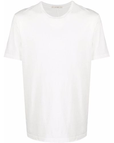 The Row Finished-edge cotton T-Shirt - Blanco