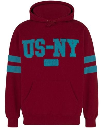 Supreme Us-ny Cotton Hoodie - Red