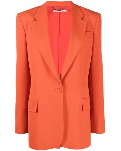 Stella McCartney Einreihiger Blazer - Orange