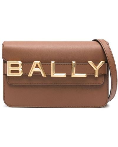 Bally Logo-lettering Cross Body Bag - Brown