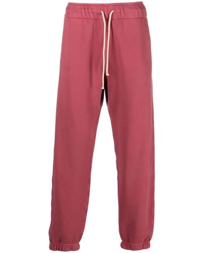 Autry Pantalon de jogging en coton à patch logo - Rouge
