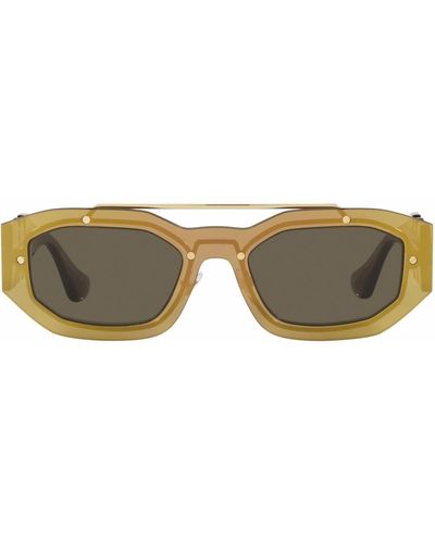 Versace Rectangle-frame Sunglasses - Brown