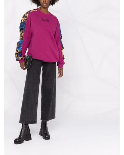 Versace Jeans Couture ヴェルサーチェ・ジーンズ・クチュール プリーツスリーブ プルオーバー - ピンク