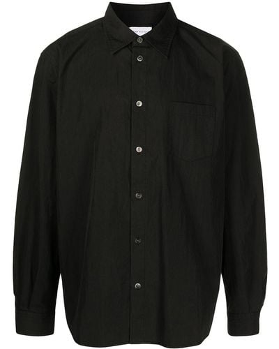 John Elliott Button-up Long-sleeved Shirt - Black