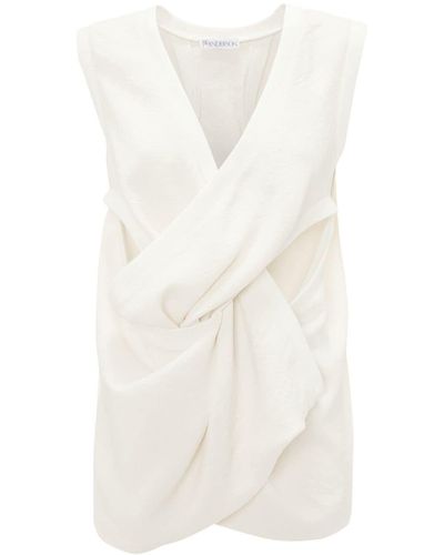 JW Anderson Twist-front Sleeveless Top - White