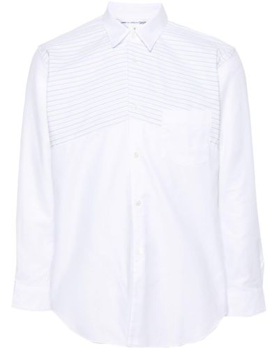 Comme des Garçons Panelled Cotton Shirt - White
