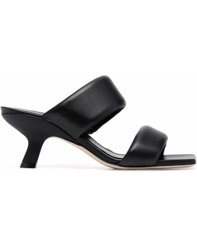 Vic Matié Double-strap Slip-on Mules - Black