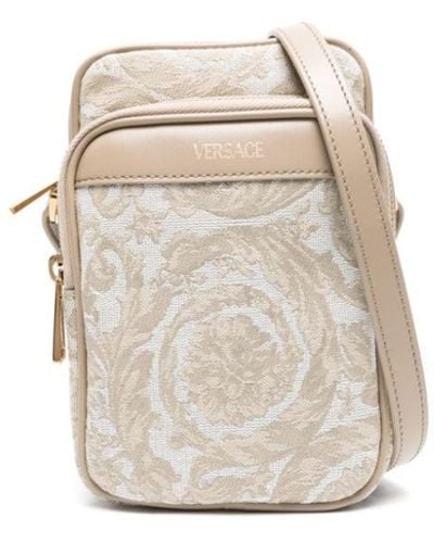 Versace Barocco Athena Messenger Bag - White