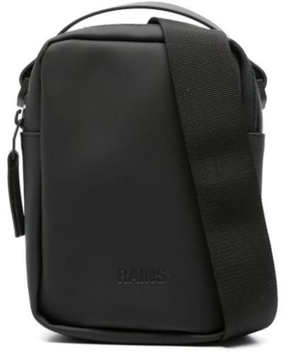 Rains Bolso messenger Reporter con logo en relieve - Negro