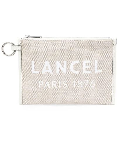 Lancel Logo-print Clutch Bag - White