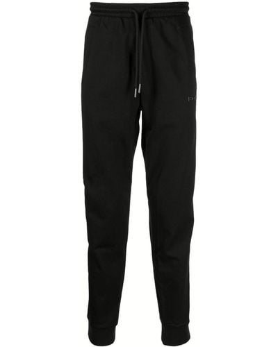 BOSS by HUGO BOSS Cotton-blend Straight-leg Sports Trousers - Black