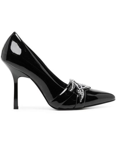 Karl Lagerfeld Sarabande Signature Logo Court Court Shoes - Black
