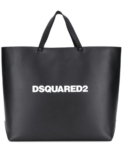 DSquared² ロゴ ハンドバッグ - ブラック