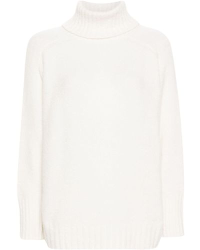 Moorer Lindsey-us Roll-neck Sweater - White