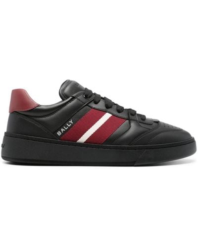 Bally Raise Leather Sneakers - Black