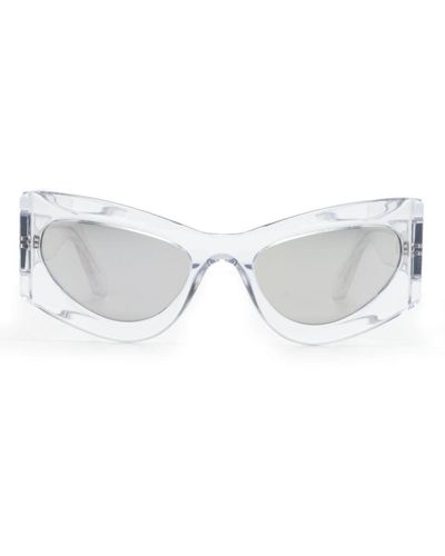 Gcds Gd0036 Cat-eye-frame Sunglasses - White
